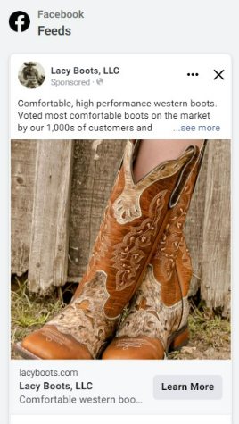 fb display ad - boots and cloths image